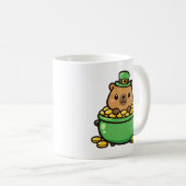 Mug Lucky Capybara Pot of Gold Funny St. Patrick's Day (Devant droit)