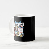 Mug Lucky Cat Art – Maneki Neko with Gold Coin (Devant gauche)