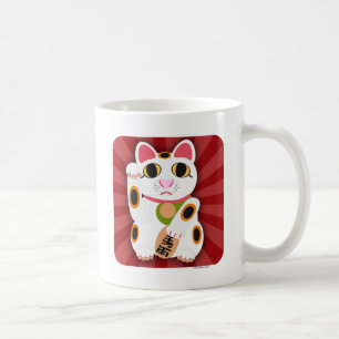 Mug Lucky Cat Cartoon Fortune Animal de compagnie Whit