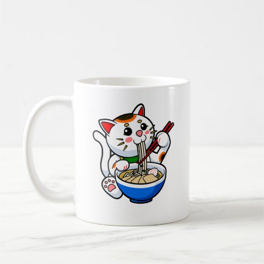 Mug Lucky Cat Ramen (Gauche)