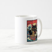 Mug Lucky Cat Ramen Noodle Art (Devant droit)