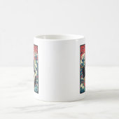 Mug Lucky Cat Ramen Noodle Art (Centre)