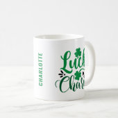 Mug Lucky Charm Jour de la Saint Patrick personnalisé (Devant droit)