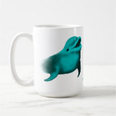 Mug Lucky Dolphin - Ajouter votre texte (Gauche)