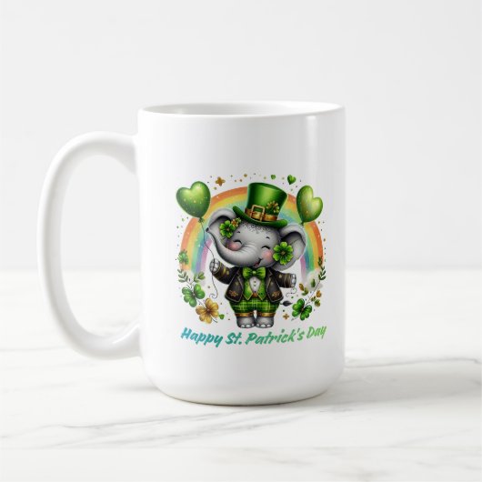 Mug Lucky Elephant Rainbow Charm (Gauche)