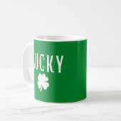 Mug Lucky Four Leaf Clover Both Side  St Patrick's  (Devant gauche)