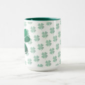 Mug Lucky Four Leaf Clover Irish Shamrock Pattern Golf (Centre)
