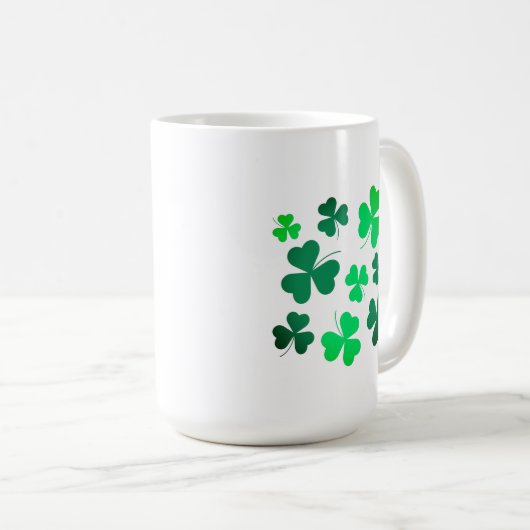 Mug Lucky Green Clover Shamrock Irlande Irlande (Devant droit)