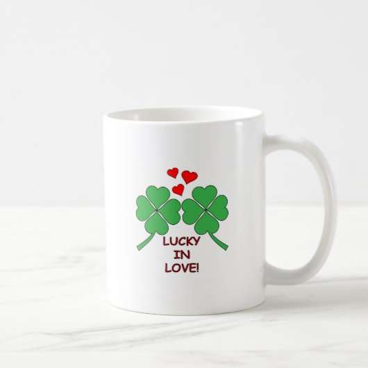Mug Lucky In Love Hearts Clover (Droite)