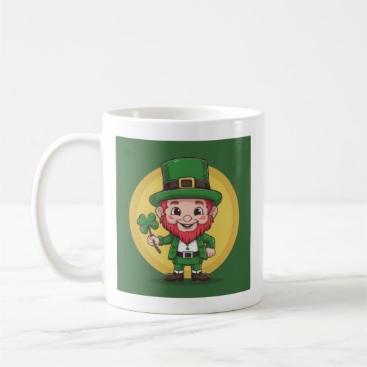 Mug Lucky Leprechaun and Clover (Gauche)