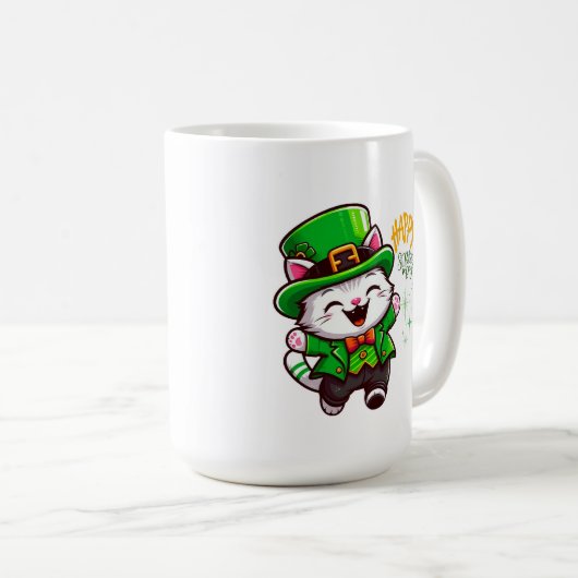 Mug Lucky Leprechaun Cat (Devant droit)