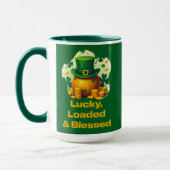 Mug Lucky Loaded Blessed St Patrick’s Day  - caneca (Gauche)