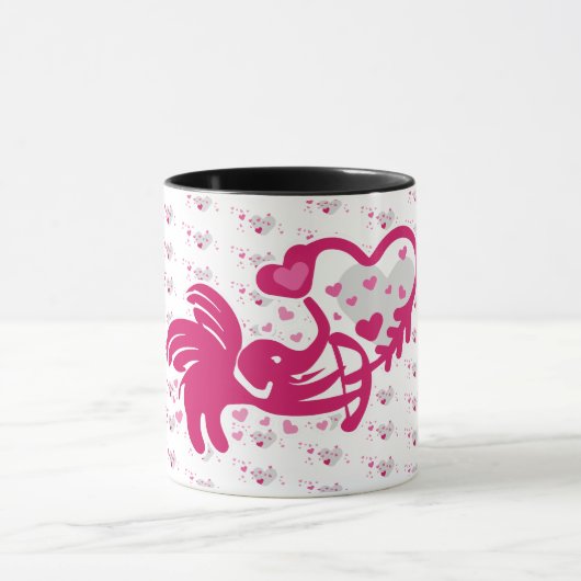 MUG LUCKY LOVE ELEPHANT CUPID ELEPHANT BY MASANSER (Centre)