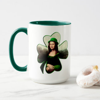 Mug Lucky Mona Lisa St. Patrick's Day