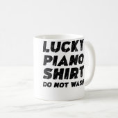 Mug Lucky Piano Shirt Do Not Wash (Devant droit)