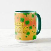 Mug Lucky Shamrock Green (Devant droit)