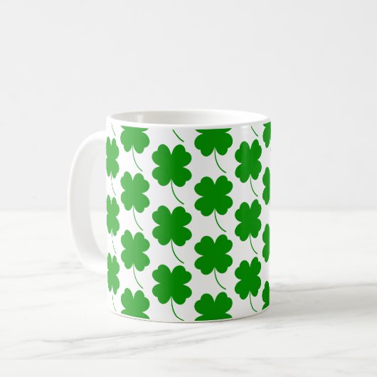 Mug Lucky Shamrock imprimé St.Patrick's (Devant gauche)