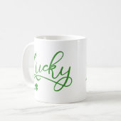 Mug Lucky Shamrock Jour de la Saint Patrick (Devant gauche)