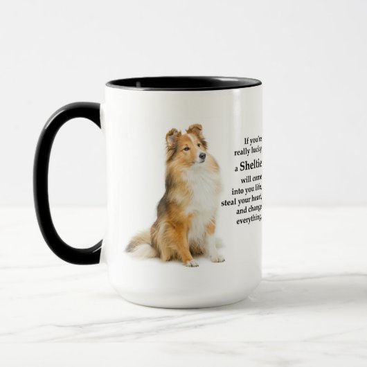 Mug Lucky Sheltie (Gauche)