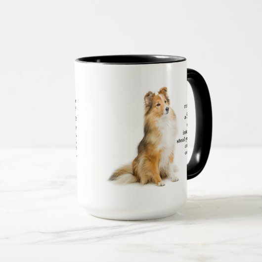 Mug Lucky Sheltie (Devant droit)