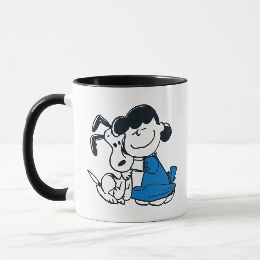 Mug Lucy Hugging Snoopy (Gauche)