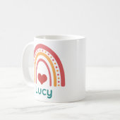 Mug Lucy Vintage Boho Arc-en-ciel (Devant gauche)