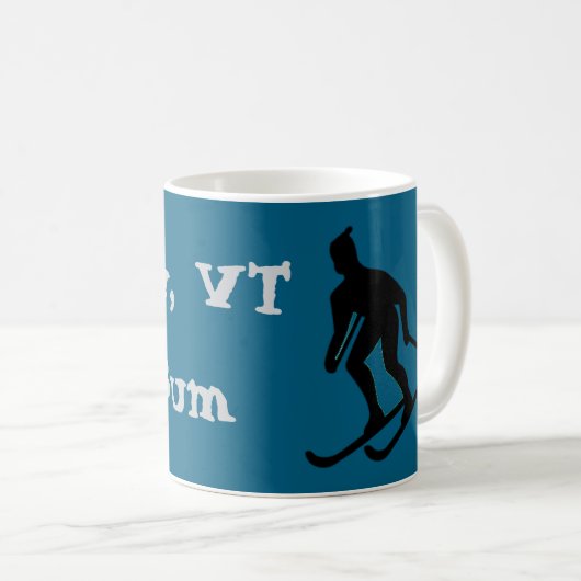 Mug Ludlow, VT Ski Bum (Green Mountain Vermont Skiing) (Devant droit)