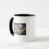 Mug Ludwig II de la Bavière Sleighing la nuit (Devant gauche)