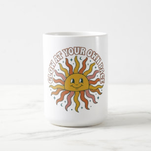 Mug Lueur à votre propre rythme Rétro Soleil Esthétiqu