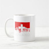 Mug Lugano Suisse Drapeau suisse Ski (Gauche)