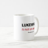 Mug LUKEWARM n'est PAS une option (Devant droit)