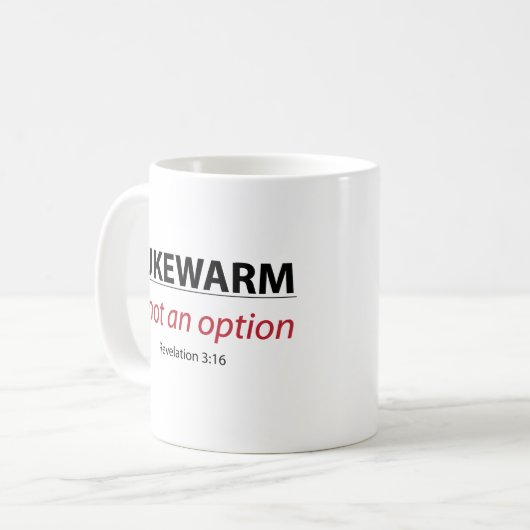 Mug LUKEWARM n'est PAS une option (Devant gauche)