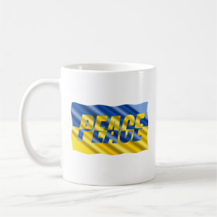 Mug L'Ukraine jaune bleu inspire la paix ni la guerre