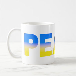 Mug L'Ukraine jaune bleu inspire la paix ni la guerre