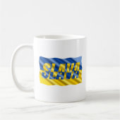 Mug L'Ukraine jaune bleu inspire la paix ni la guerre (Gauche)
