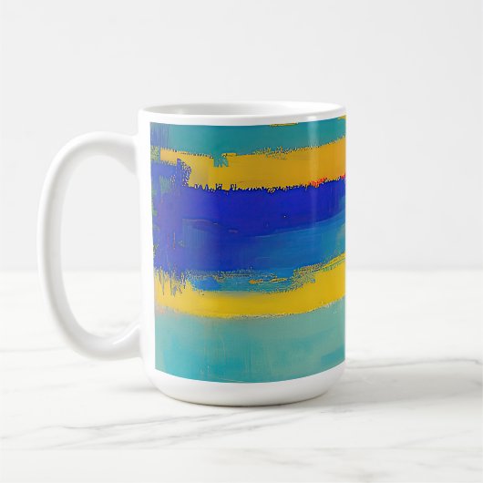 Mug "Lullabie à la citronnelle" Art Abstrait (Gauche)