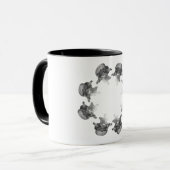 Mug Lumbar Vertebra Starburst Motif Chiropratique (Devant gauche)