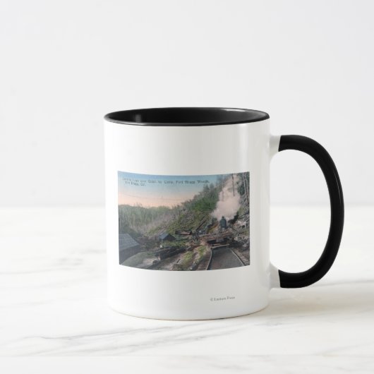 Mug Lumberjacks transportant des billes au-dessus du g (Droite)