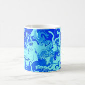 Mug Lumière Abstraite et fluides bleu foncé (Centre)