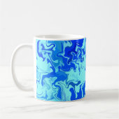Mug Lumière Abstraite et fluides bleu foncé (Gauche)