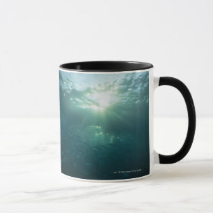 Mug Lumière brillant sur le récif coralien et l'éco