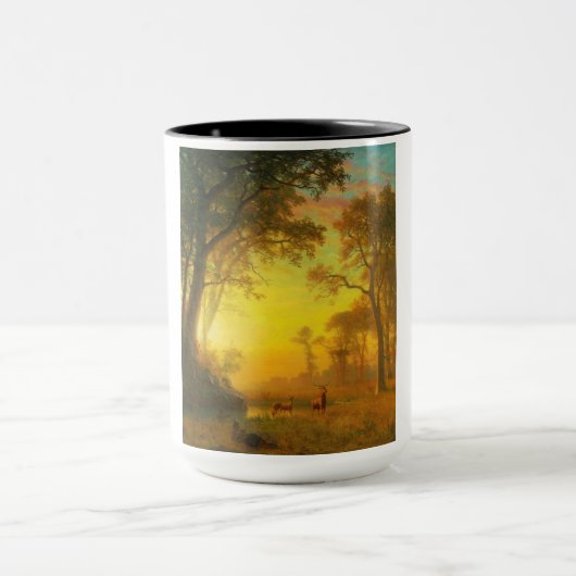 Mug Lumière dans la forêt (par Albert Bierstadt) (Centre)