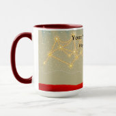Mug Lumière de constellation de feu de camp étoilé aut (Gauche)