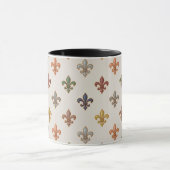 Mug Lumière de design fleur de lis en bois terrestres (Centre)