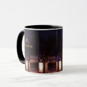 Mug Lumière de lanterne Eid Mubarak Art de calligraphi (Devant gauche)