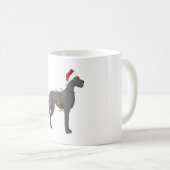 Mug Lumière de Noël Great Dane (Devant droit)
