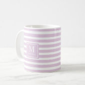 Mug Lumière Douce et Solide Pastel Lavande Violet Pour (Devant gauche)