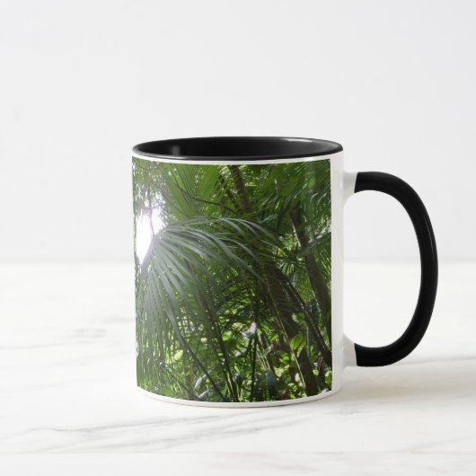 Mug Lumière du soleil à travers la canopée de la forêt (Droite)