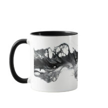 Lumière et obscurité Art fluide abstrait noir et b