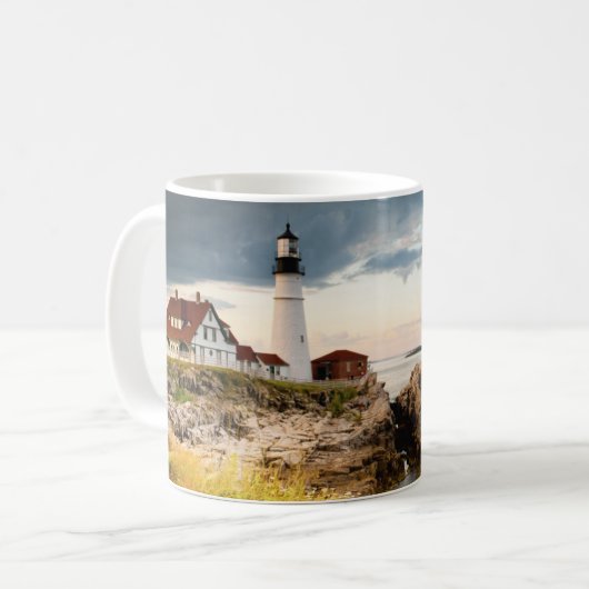 Mug Lumière tête Portland | Cape Elizabeth ME (Devant gauche)